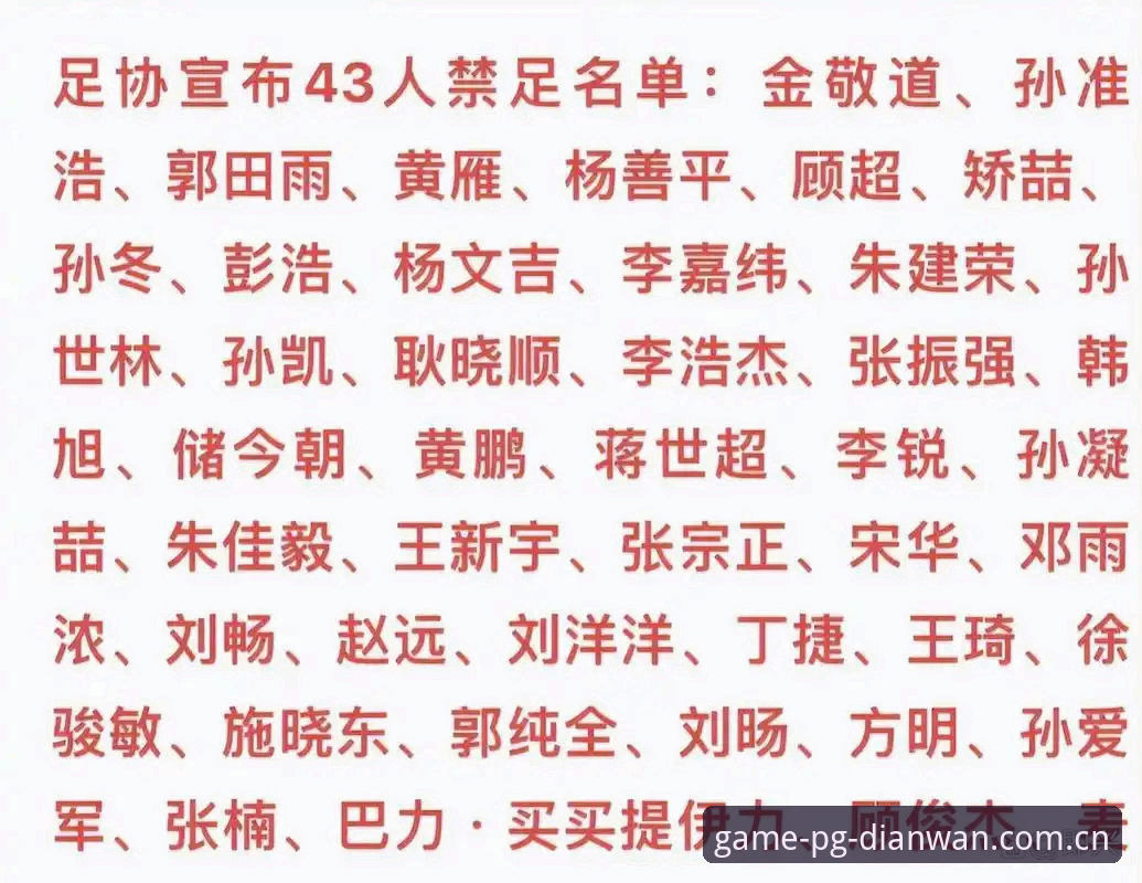 PG电玩城官网必备 从17+48的数字看足坛整顿:5个维度拆解禁足名单背后的透明度进化